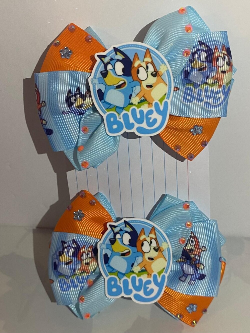 Hair Bows Set Bluey